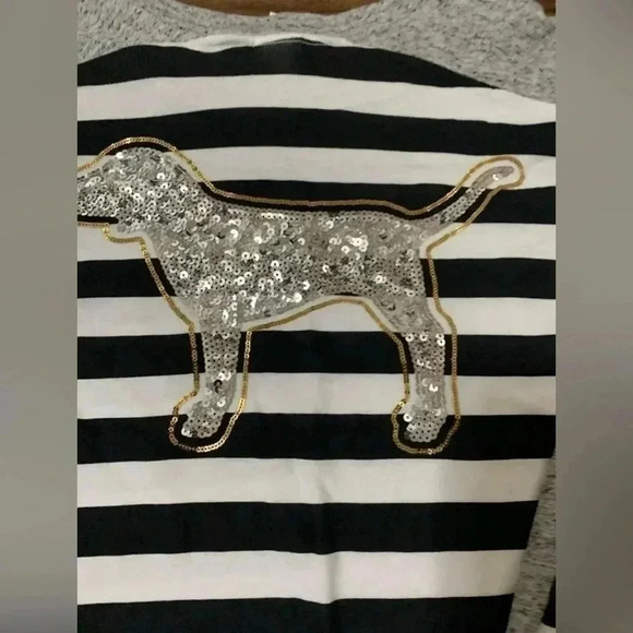 Victoria's Secret Pink  Bling Stripe Dog Tshirt/Leggings
Outfit set S - Picture 8 of 10